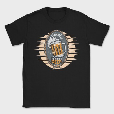 Cheers The Beer Mug, Tricou Barbati (Unisex)