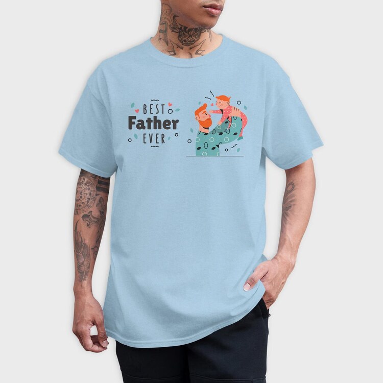 Illustration Fatherday, Tricou Barbati (Unisex)