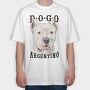 Dogo Argentino Dog Breed, Tricou Oversize Barbati (Unisex)