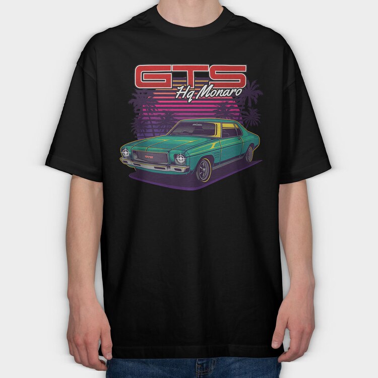 Gts Monaro Palm, Tricou Oversize Barbati (Unisex)