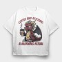 Dragon Coffee And Attitude, Tricou Oversize Barbati (Unisex)