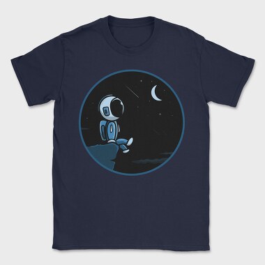 Astronaut Moon Night, Tricou Barbati (Unisex)