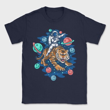 Astronaut Tiger Space, Tricou Barbati (Unisex)
