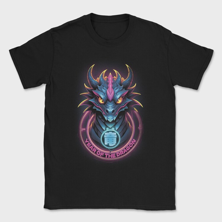 Dragon Neon New Year, Tricou Barbati (Unisex)