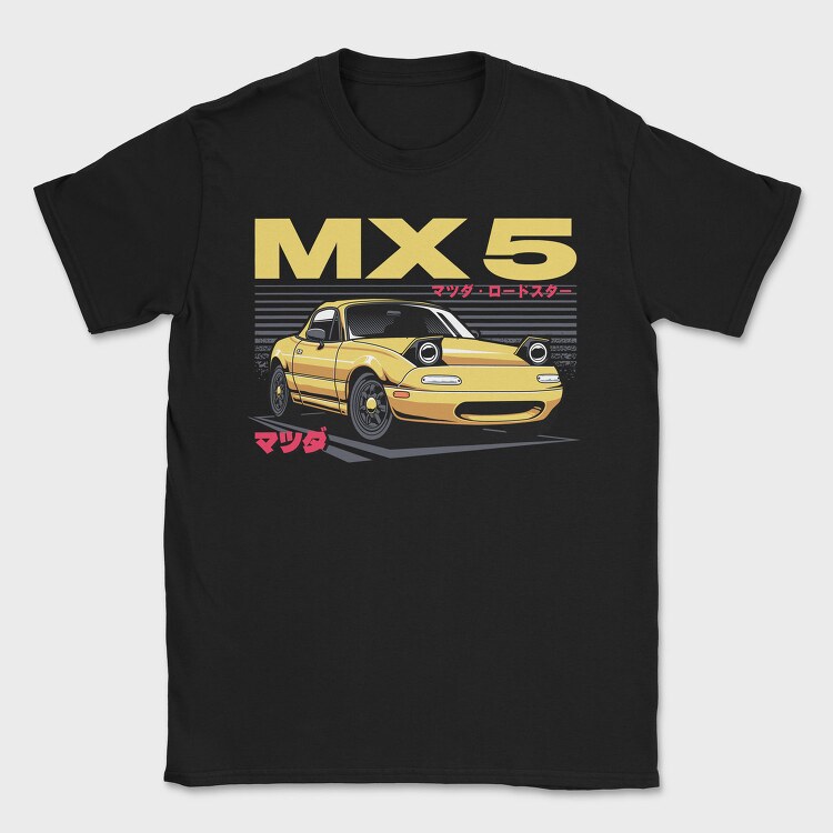 Mazda Mx5 Roadster, Tricou Barbati (Unisex)