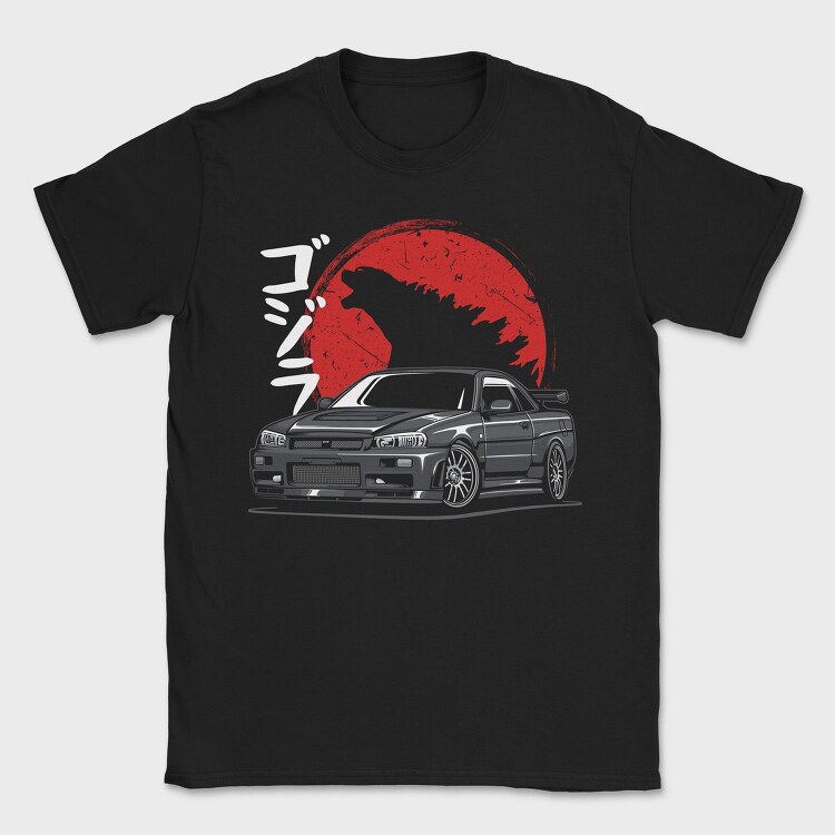 Jdm Wolf Howl, Tricou Barbati (Unisex)
