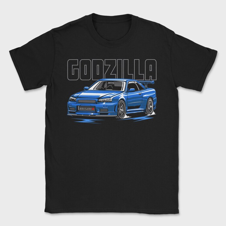 Godzilla Nismo R34, Tricou Barbati (Unisex)