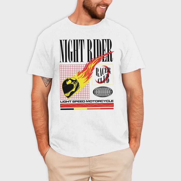 Night Rider 2, Tricou Barbati (Unisex)
