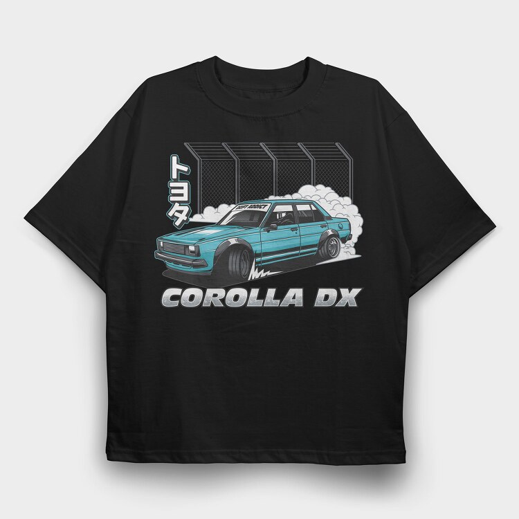 Corolla Drift Addict, Tricou Oversize Barbati (Unisex)