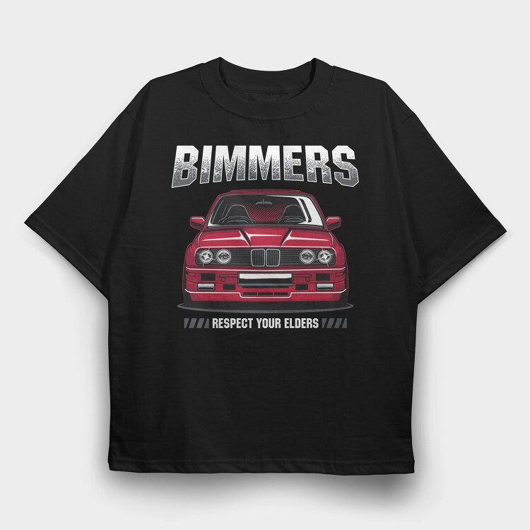 Bmw Lovers Edition, Tricou Oversize Barbati (Unisex)