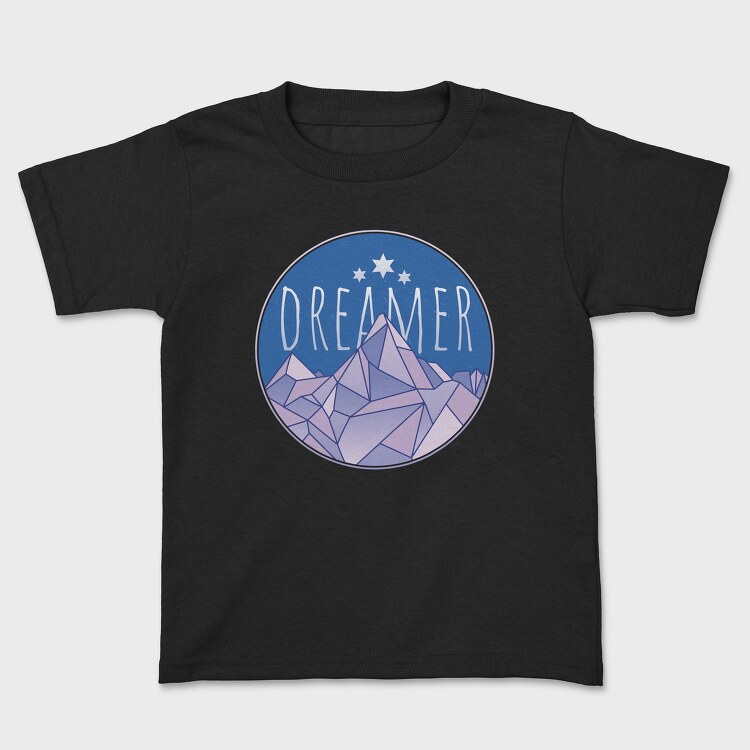 Dreamer Word And Mountains, Tricou Copii
