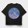 Dreamer Word And Mountains, Tricou Oversize Barbati (Unisex)