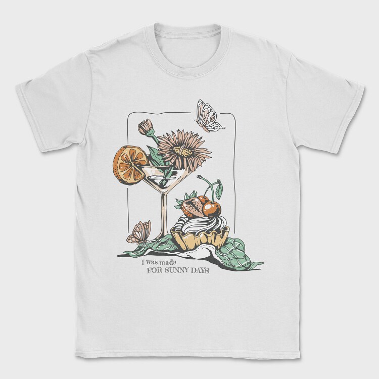 Drink And Flowers Spring Sunny Days, Tricou Barbati (Unisex)