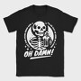 Drinking Skeleton Trend Oh Damn, Tricou Barbati (Unisex)