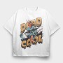 Dripping Skeleton Horror Dead Cool Halloween, Tricou Oversize Barbati (Unisex)
