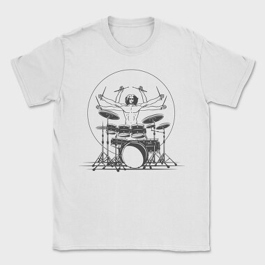 Drummer Playing Drums Design, Tricou Barbati (Unisex)