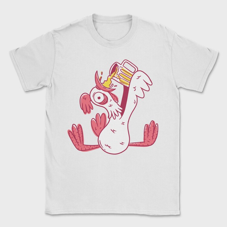 Drunk Rooster, Tricou Barbati (Unisex)