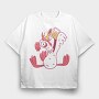 Drunk Rooster, Tricou Oversize Barbati (Unisex)