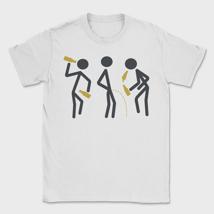 Drunk Stick Figures Request, Tricou Barbati (Unisex)