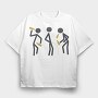 Drunk Stick Figures Request, Tricou Oversize Barbati (Unisex)