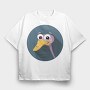 Ducky Smile, Tricou Oversize Barbati (Unisex)