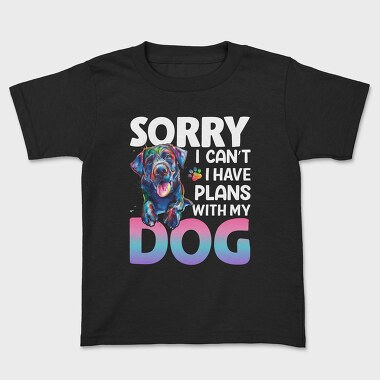 Colorful Dog Paw, Tricou Copii
