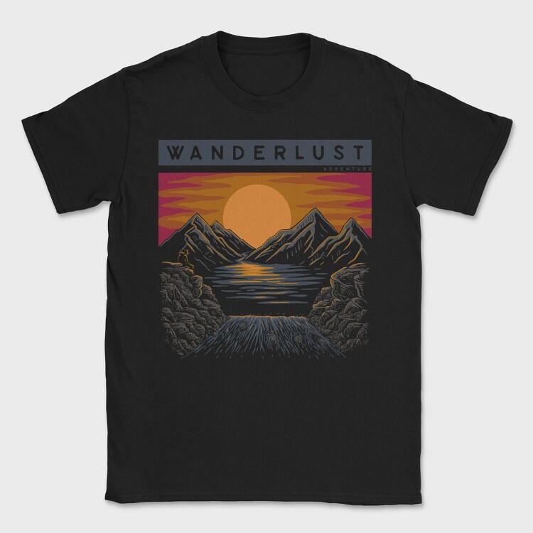 Wanderlust Adventure, Tricou Barbati (Unisex)