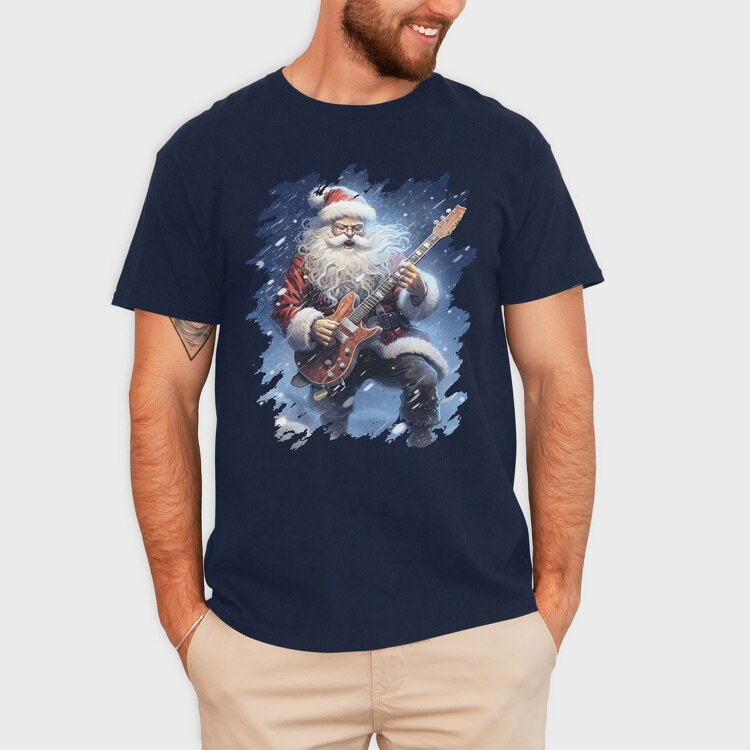Santa Claus Rocking, Tricou Barbati (Unisex)