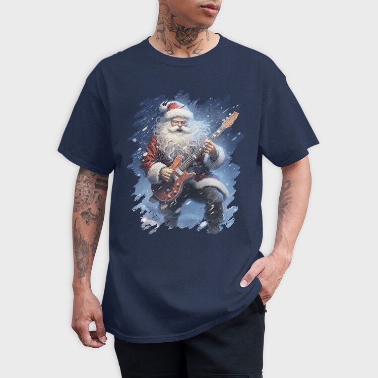 Santa Claus Rocking, Tricou Barbati (Unisex)