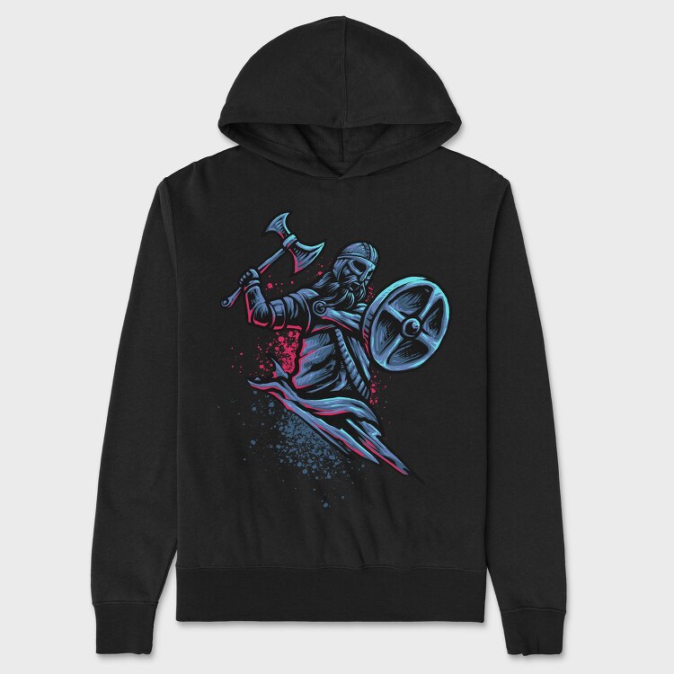 Viking Warrior Strike, Hanorac Oversize Barbati (Unisex)