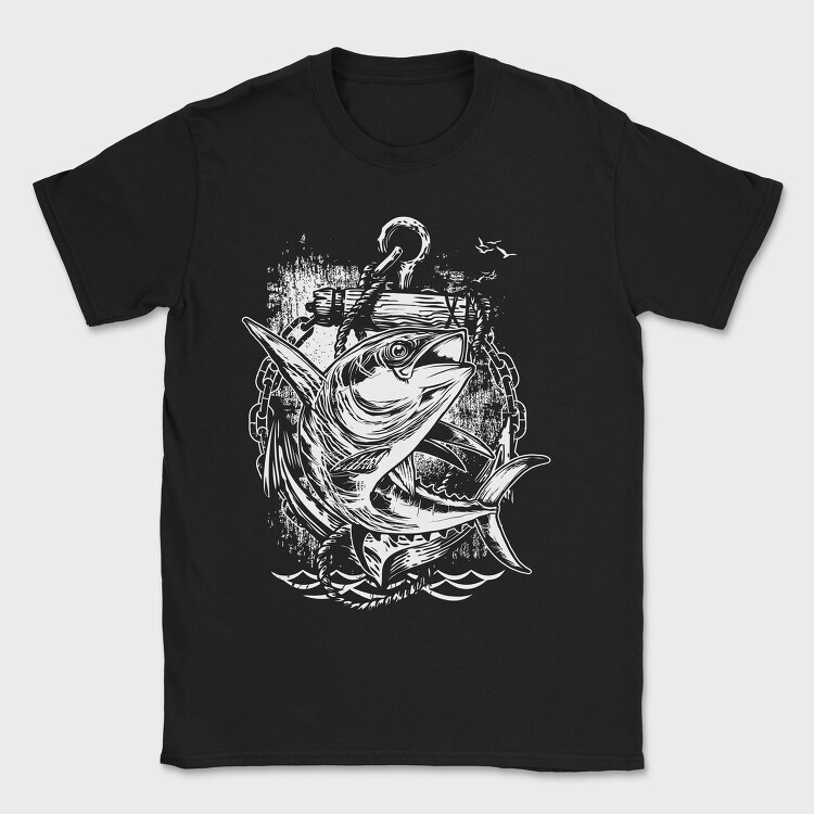 Tuna Anchor Hunt, Tricou Barbati (Unisex)