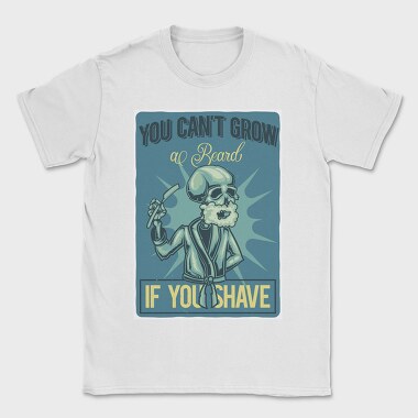 Skull Beard Shave, Tricou Barbati (Unisex)
