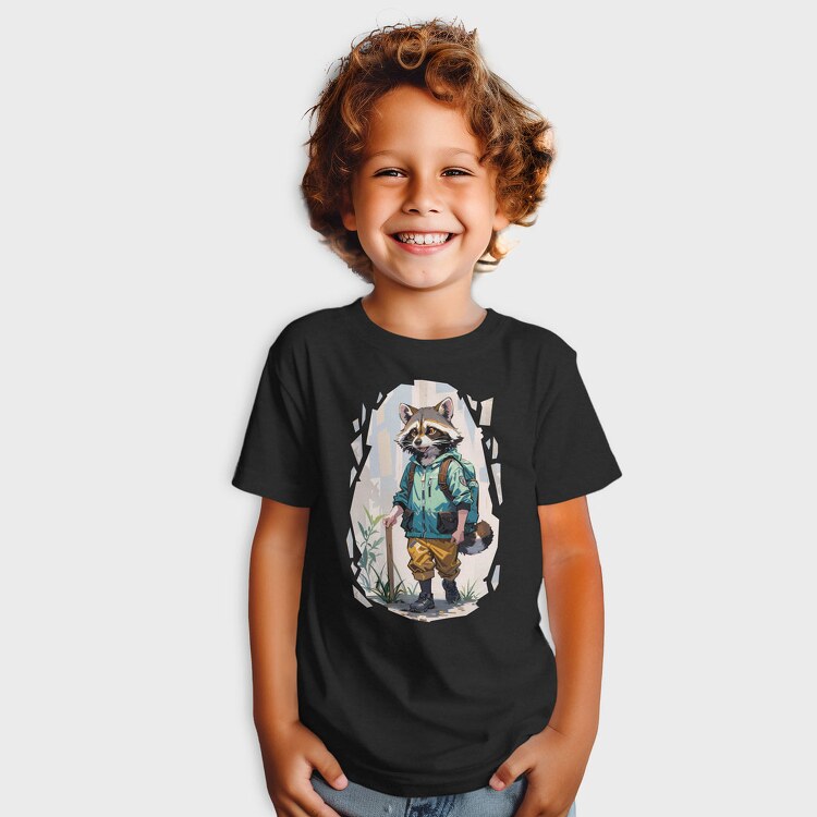 Raccoon Hiking, Tricou Copii