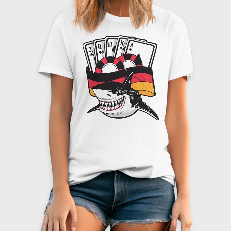 Poker Shark, Tricou Barbati (Unisex)