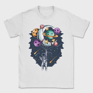Space Bowling Astronaut, Tricou Barbati (Unisex)