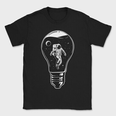Space Bulb Idea, Tricou Barbati (Unisex)