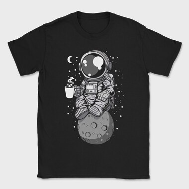Space Coffee Astronaut, Tricou Barbati (Unisex)