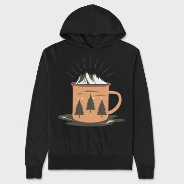 Cozy Mountain Mug, Hanorac Oversize Barbati (Unisex)