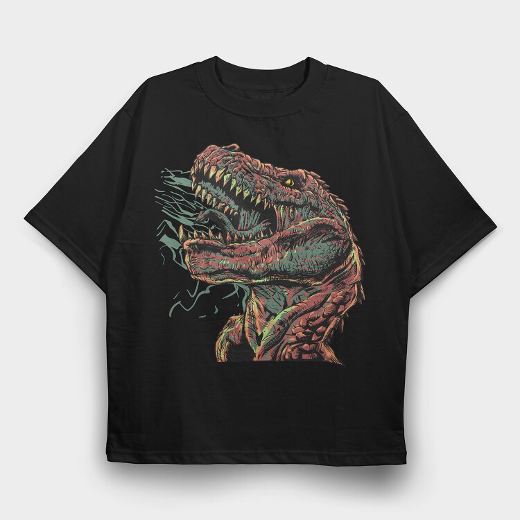 T Rex Roar 2, Tricou Oversize Barbati (Unisex)