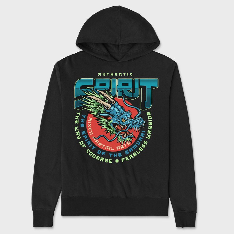 Spirit Of The Samurai, Hanorac Oversize Barbati (Unisex)