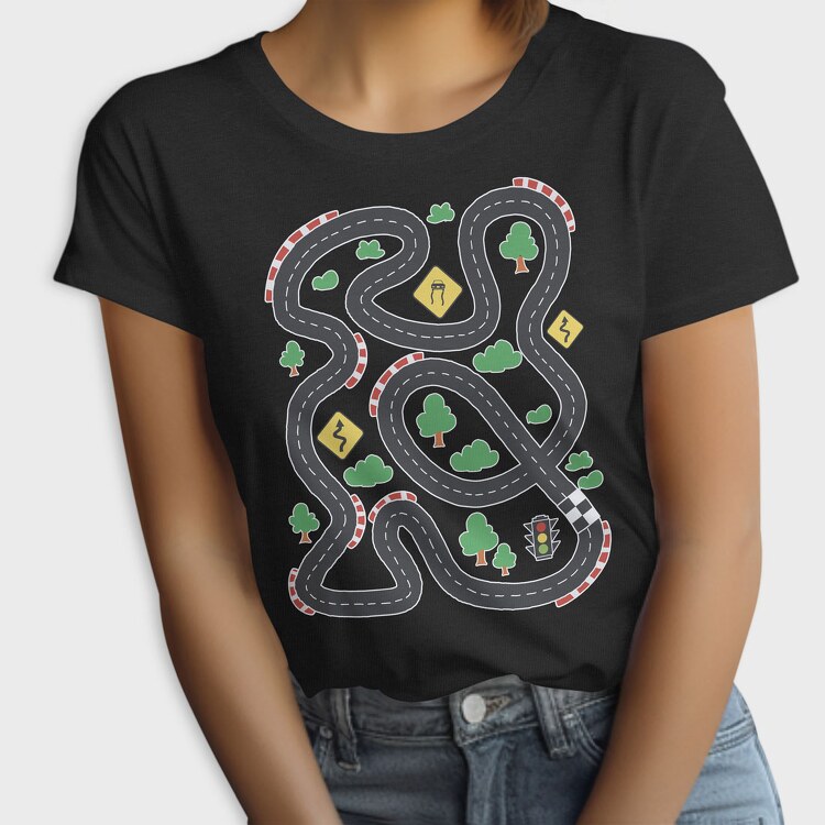 Race Track Kids, Tricou Femei