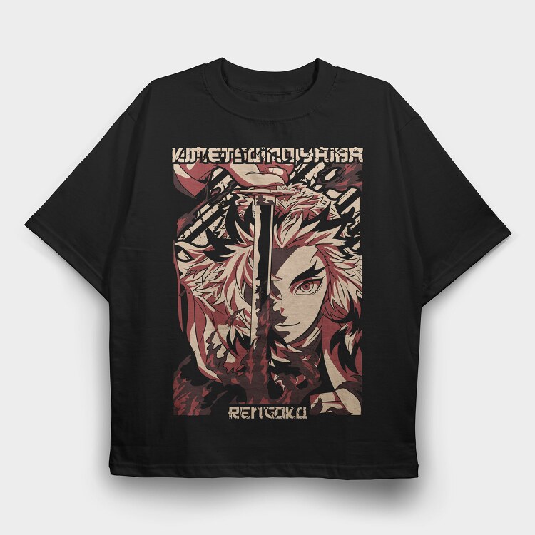 Rengoka, Tricou Oversize Barbati (Unisex)