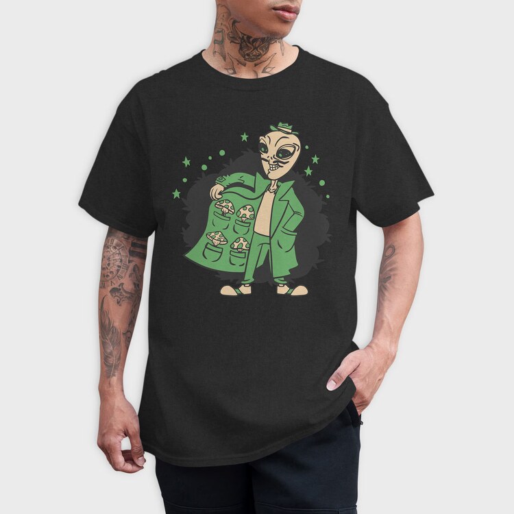 Mushroom Alien 2, Tricou Barbati (Unisex)