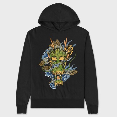 Dragon Roar Courage, Hanorac Oversize Barbati (Unisex)