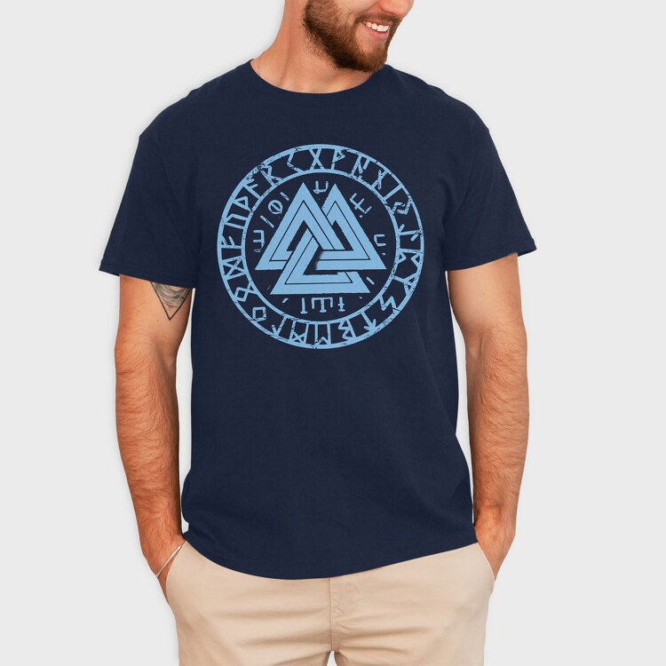Runes Viking Valknut, Tricou Barbati (Unisex)