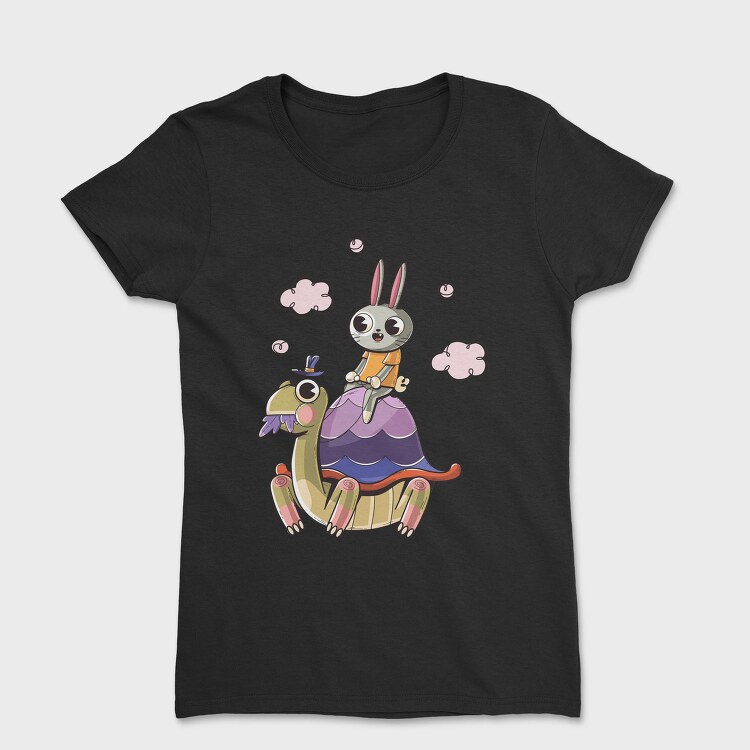 Rabbit On Turtle, Tricou Femei