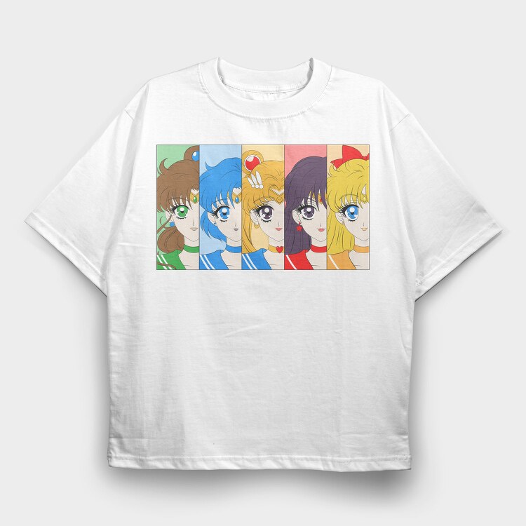 Sailor Moon 17, Tricou Oversize Barbati (Unisex)