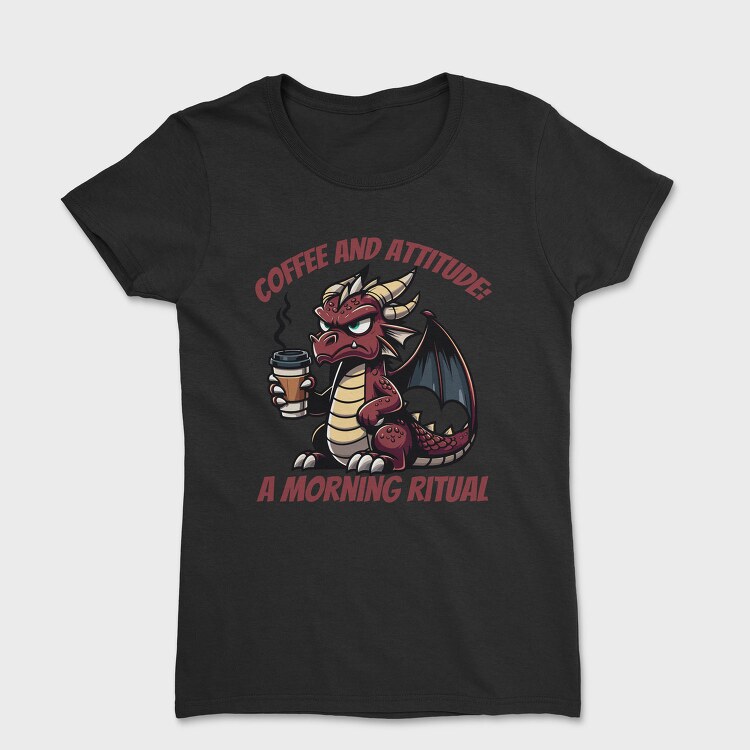 Dragon Coffee And Attitude, Tricou Femei