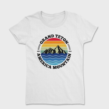 Grand Teton Mountain, Tricou Femei