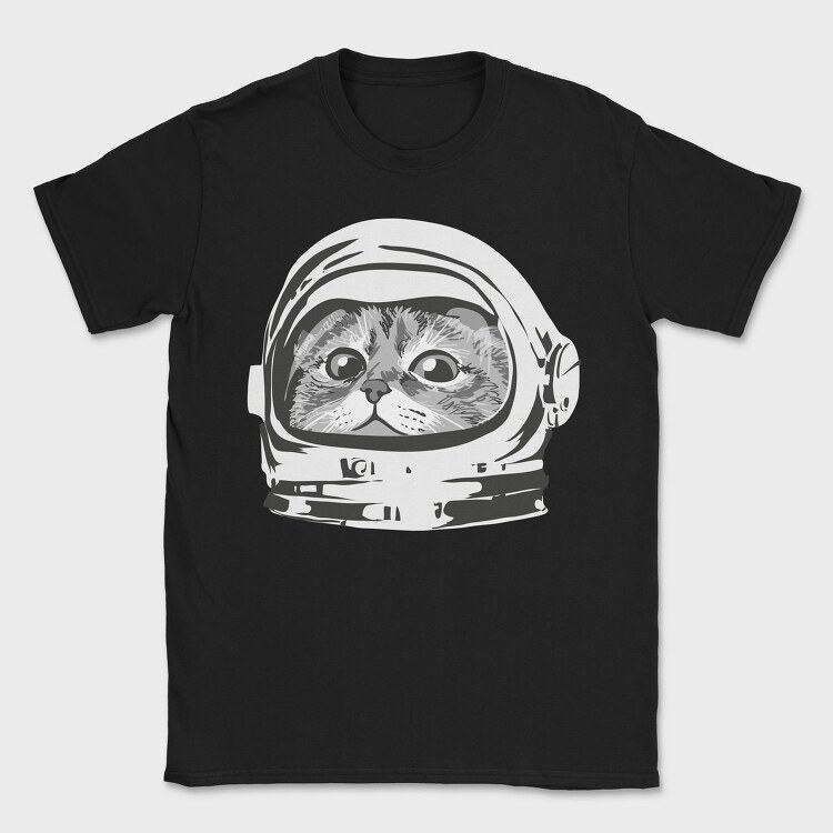 Space Cat Astronaut 1, Tricou Barbati (Unisex)